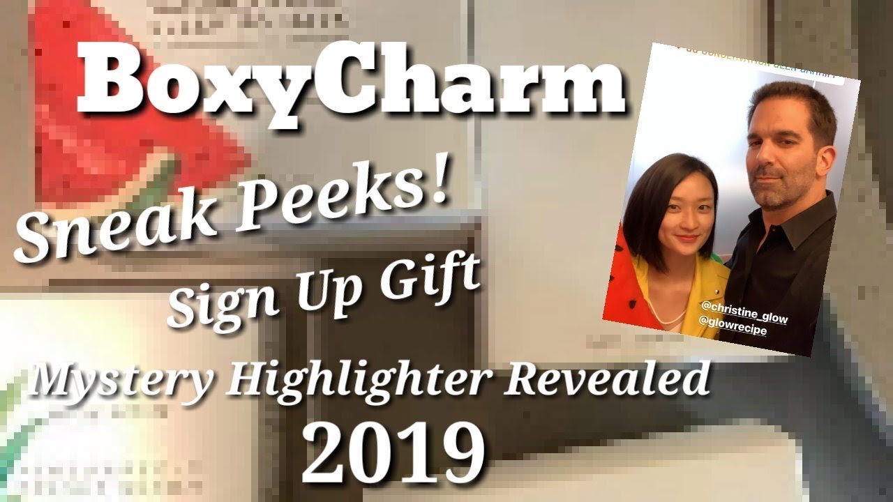 BoxyCharm 2019 Sneak Peeks & Sign Up Gift! - YouTube