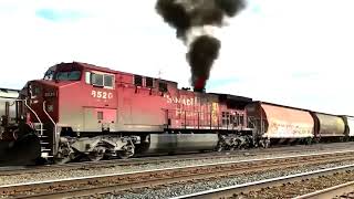 NS 8707 Traction Motor on Fire | CP 8520 Blows Coal | Trains on Fire! #trainonfire