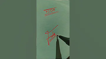 Fida Name Writing Short Video Vishal Art Ytshorts Shortsfeed 