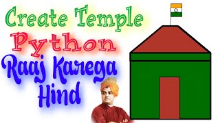 Create Temple In Python Turtle by H coder 786#reelsviral#facts#thecoderboy @YouTube@H Coder 786