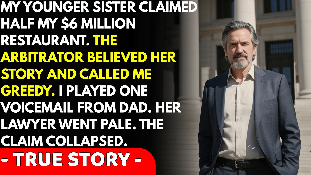 My Younger Sister Claimed Half My Restaurant In Arbitration, But When I Played One Voicemail, She...