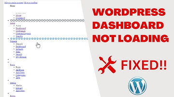 How To Fix WordPress Admin Dashboard Not Loading Correctly | QUICK FIX!