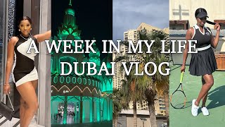 First Week in Dubai VLOG! l Making friends, Living Alone, Tennis Lessons