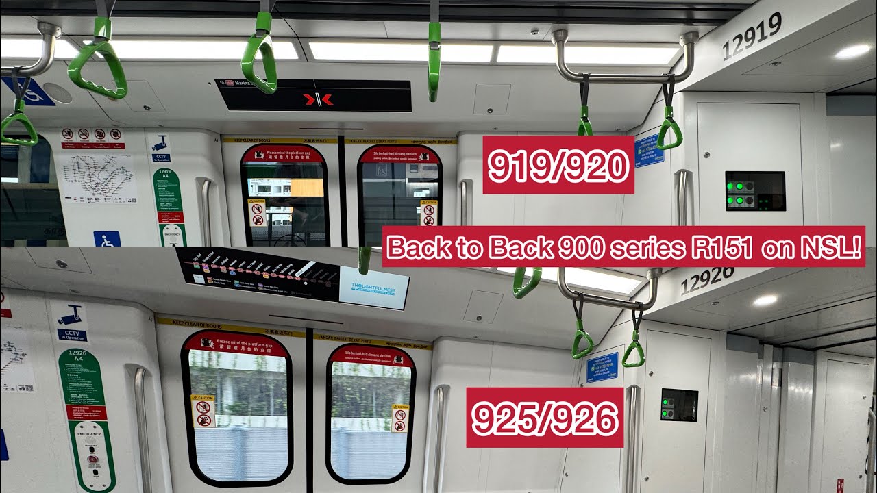 [Back to back 900 series R151!] Trainset 925/926 followed by Trainset ...
