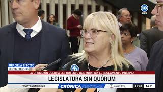Máxima tensión en la Legislatura de Córdoba por un proyecto libertario