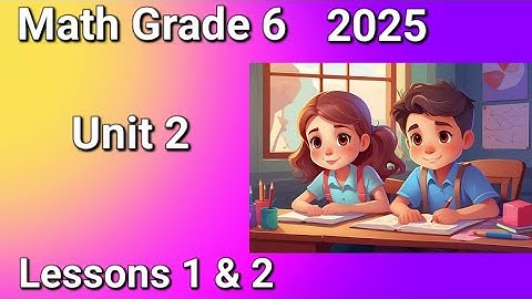 Math Grade 6 First Term 2025 Unit 2 Lessons 1 & 2 Using a Number Line to Describe Data & Symbols