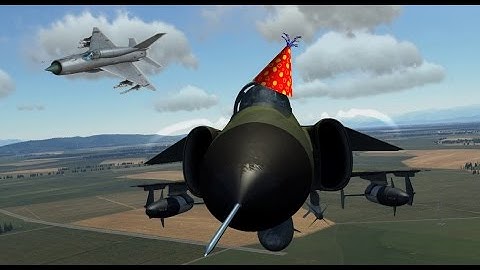 DCS: Mig-21 Tries To Ruin The Viggen Party (AJS-37 Guns Kill)