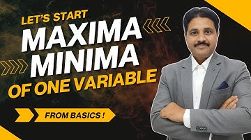 MAXIMA AND MINIMA OF A FUNCTION OF ONE VARIABLE SOLVED PROBLEM 1  @TIKLESACADEMY