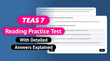 TEAS Reading Practice Test 2025 | Answers Explained in Detail!