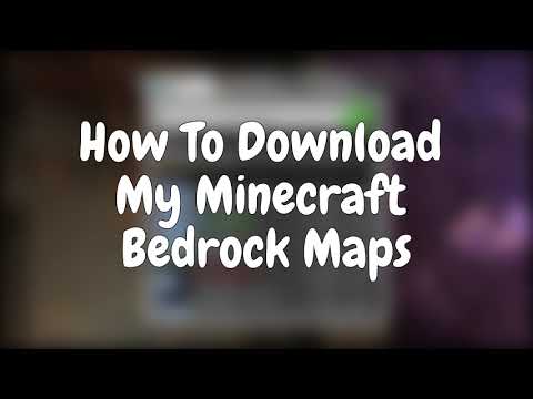 How to Download My Minecraft Bedrock Maps - YouTube