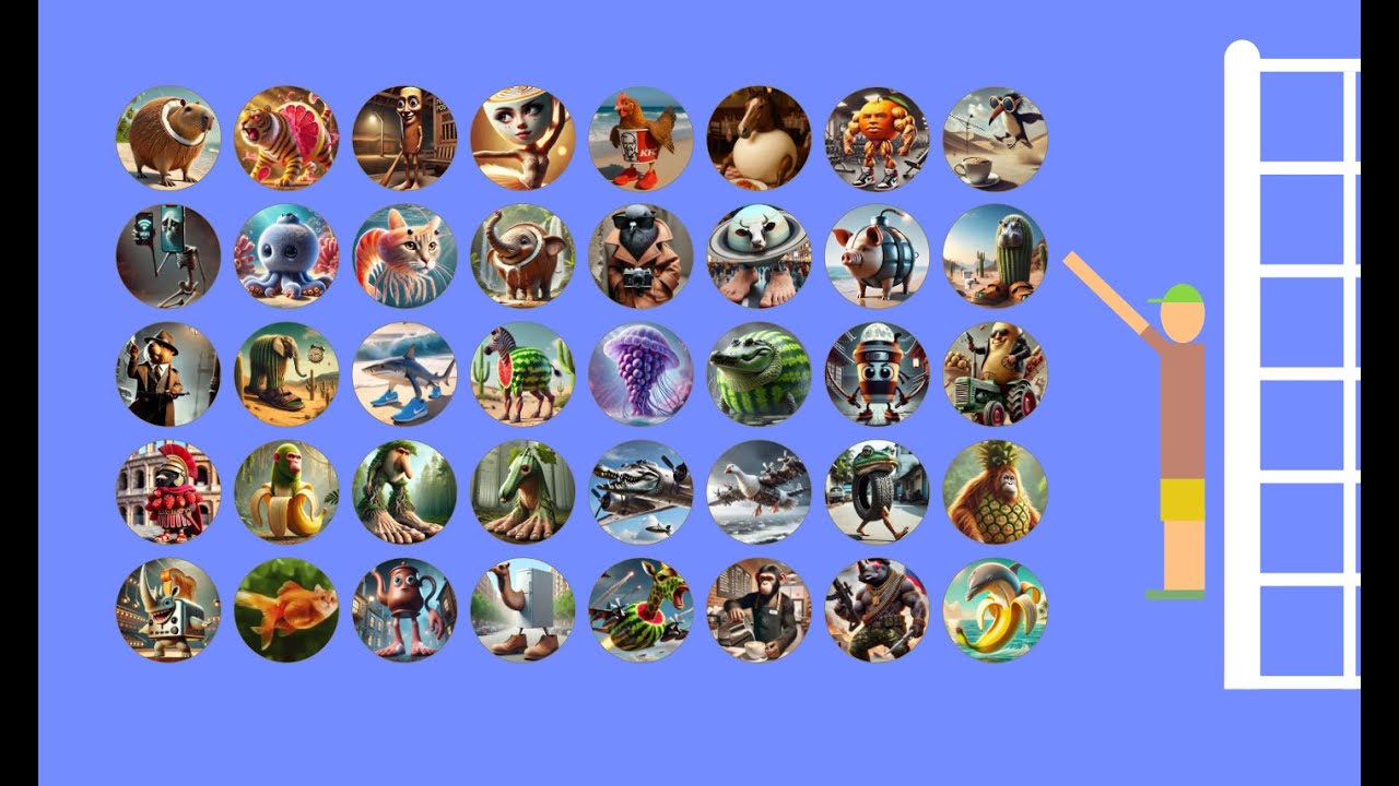 Italian Brainrot Beat The Keeper Tournament - Algodoo Marble Race