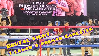 Fight 1 VS 3 orang Gangster | Tuhan menciptakan Tangan utk Pukul2an |Jiwa LAKI bukan si paling massa