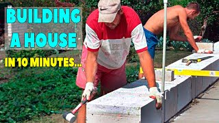 TIMELAPSE: House Built By two guys in 10 Minutes