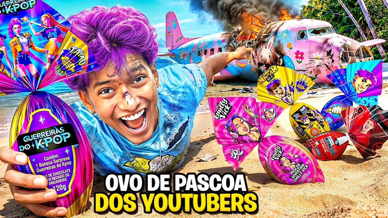 COMPREI OS OVOS DE PÁSCOA DOS YOUTUBERS, EMILLY VICK, ENALDINHO, NATAN POR AÍ E GUERREIRAS DO KPOP