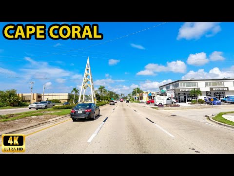 Cape Coral Florida Driving Through