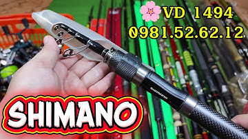 VD 1494:CẦN CÂU VÀ MÁY CÂU BÃI NHẬT🔥Cần Rút Mini #SHIMANO 2m1🔥Cán #Vợt ISO TAMA 4m5🔥Máy Câu Giá #Rẻ
