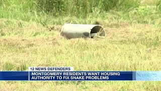 Montgomery residents want housing authority to fix snake problems