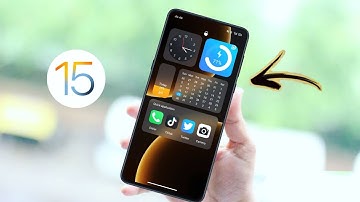 ( New ) iOS 15 theme with iOS widgets for Realme and Oppo Device