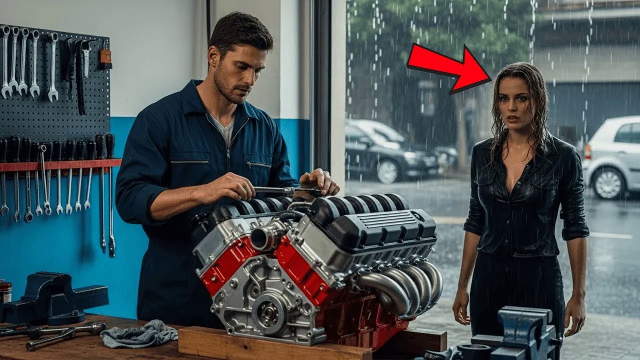 Ein Armer Mechaniker Reparierte Den Motor Eines Ferrari — Ohne Zu Wissen, Dass Die Besitzerin...