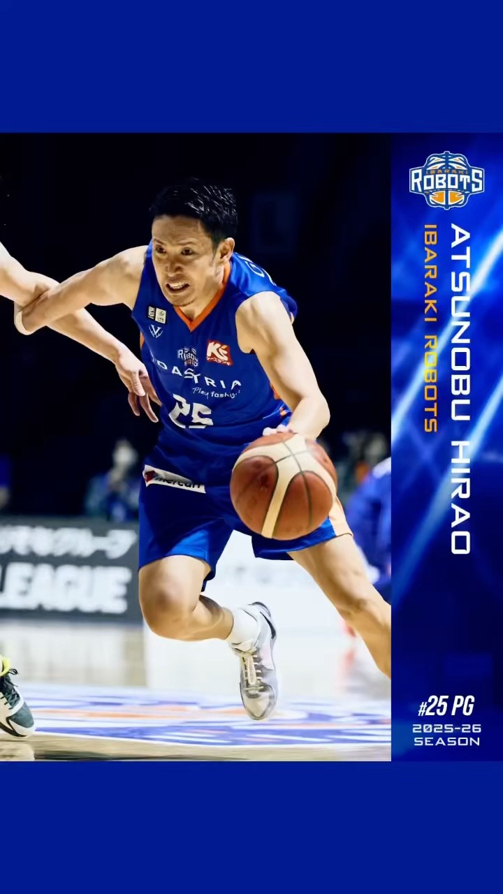 𝐒𝐢𝐠𝐧𝐞𝐝 🟦 𝐌𝐫. 𝐑𝐎𝐁𝐎𝐓𝐒 #25 #平尾充庸 #bリーグ #バスケ