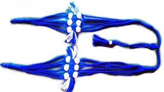 DIY Jewellery tarsal back rope tassel making for necklace