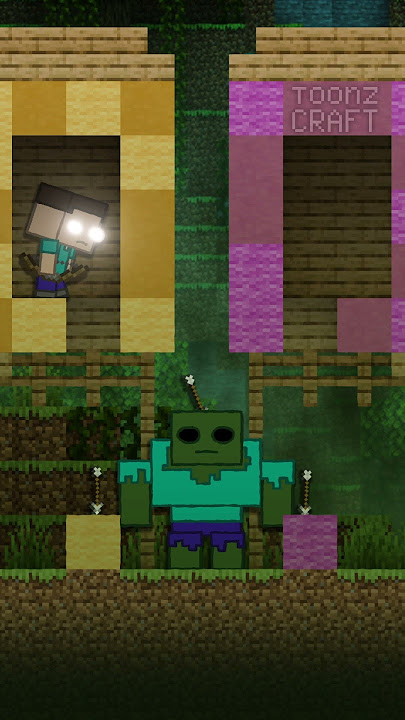 DON'T GET AN ARROW CHALLENGE! #2 Herobrine vs. Mutant Zombie - funny minecraft animation #cartoon