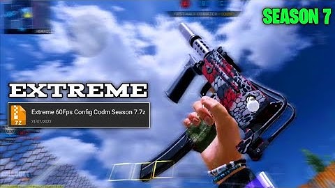 60FPS CONFIG EXTREME FOR COD MOBILE | FIX FRAME DROP CODM | SEASON 7 CONFIG