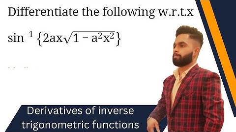 Derivatives of inverse trigonometric functions | Derivatives | Class 12 | Chapter 5 | Maths
