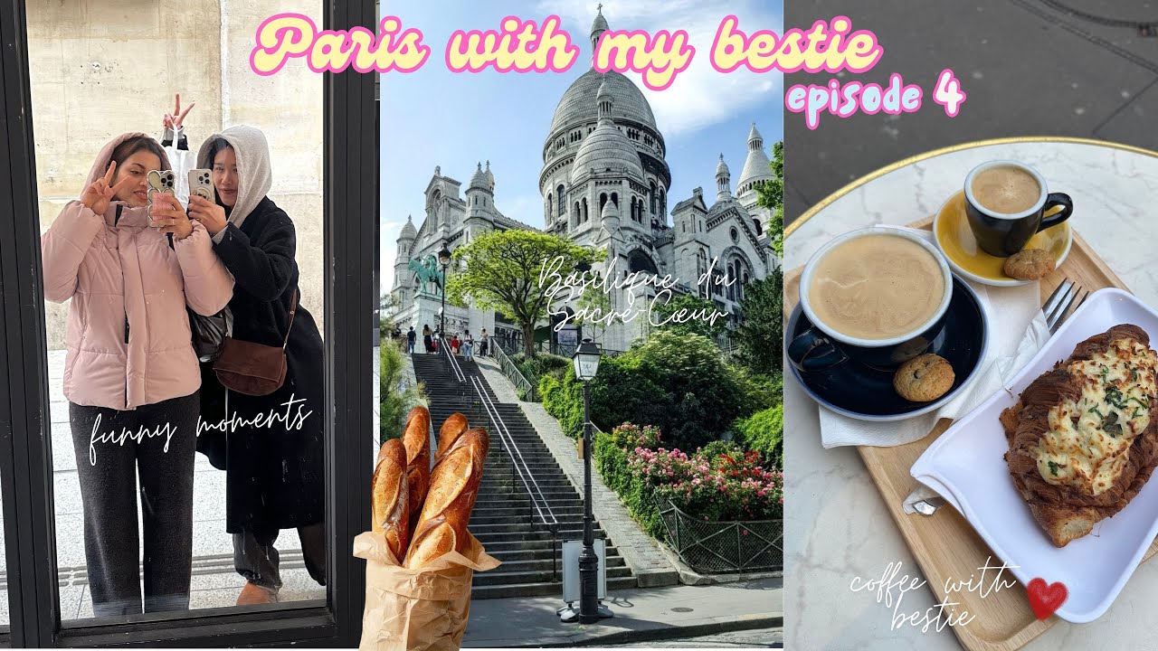 VLOG 🇫🇷 زيارة Sacré-Cœur 💕 جولة في شوارع باريس ☕️ استكشاف المقاهي 🎀 (episode 4)