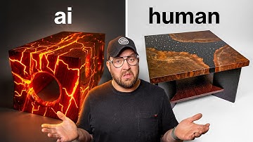 I Build 2 Epoxy Tables - Ai vs. Man