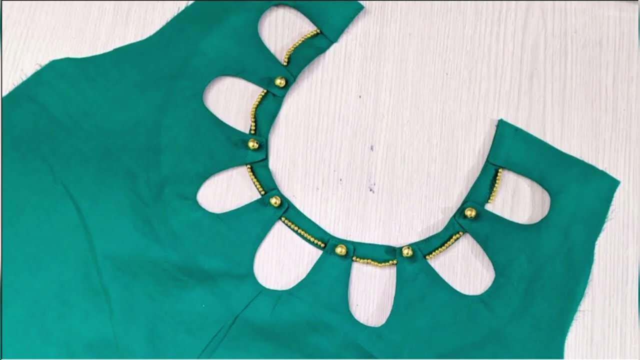 Stylish and Easy Neck Design for Kurti/Suit Cutting and Stitching - YouTube