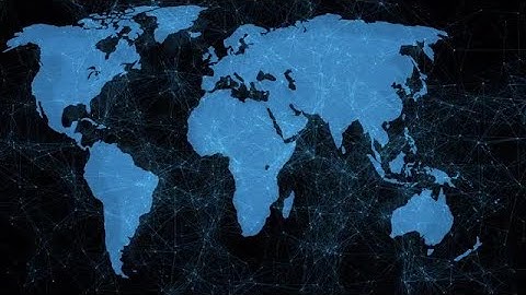 Global Map With Plexus Stock Motion Graphics