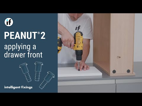 The PEANUT® 2 is a new dowel component used for connecting drawer fronts and end panels.The PEANUT® 2 Connector :The Universal Clamping Dowel• A self-clampin...