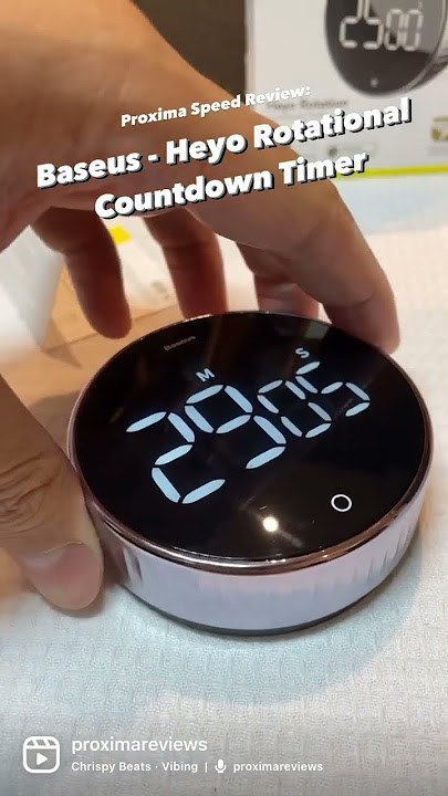 Baseus Heyo Rotation Countdown Timer Pro Dark Grey