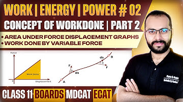Class 11 Physics | Work Energy Power 02 | Work by Variable Force | Force Displacement Graphs
