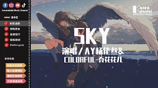 AY楊佬叁&COLORFUL-喬花花兒 - SKY「想要飛在天上看著你，聽微風中它會帶來你的聲音。」【動態歌詞/Pinyin Lyrics】
