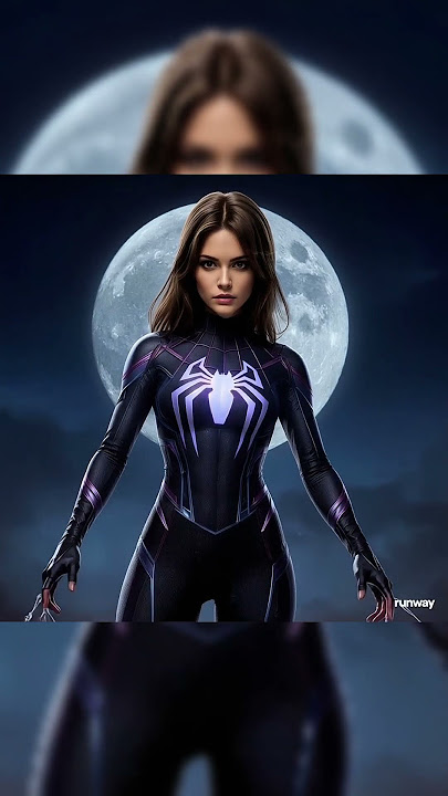 Spider-Warrior: The Rise of the Moonlight Heroine! 🌕🕷️💜”