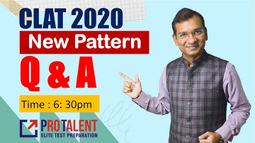 CLAT 2020 New Pattern Question Answers