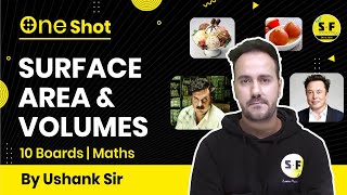 Surface Area & Volumes for 10th Boards Maths Ushank Sir | 10th Boards Maths Preparation