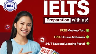 Icsa Ielts Review Course 🌍  Pass Ielts &amp; Move to Canada, Uk, or Australia for Study or Work