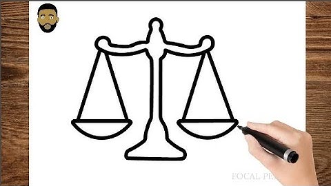 How To Draw A Balance Scale | Easy Drawing step by step