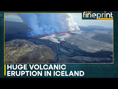 Huge Volcanic Eruption In Iceland Triggers Local Evacuation Order | Wion Fineprint