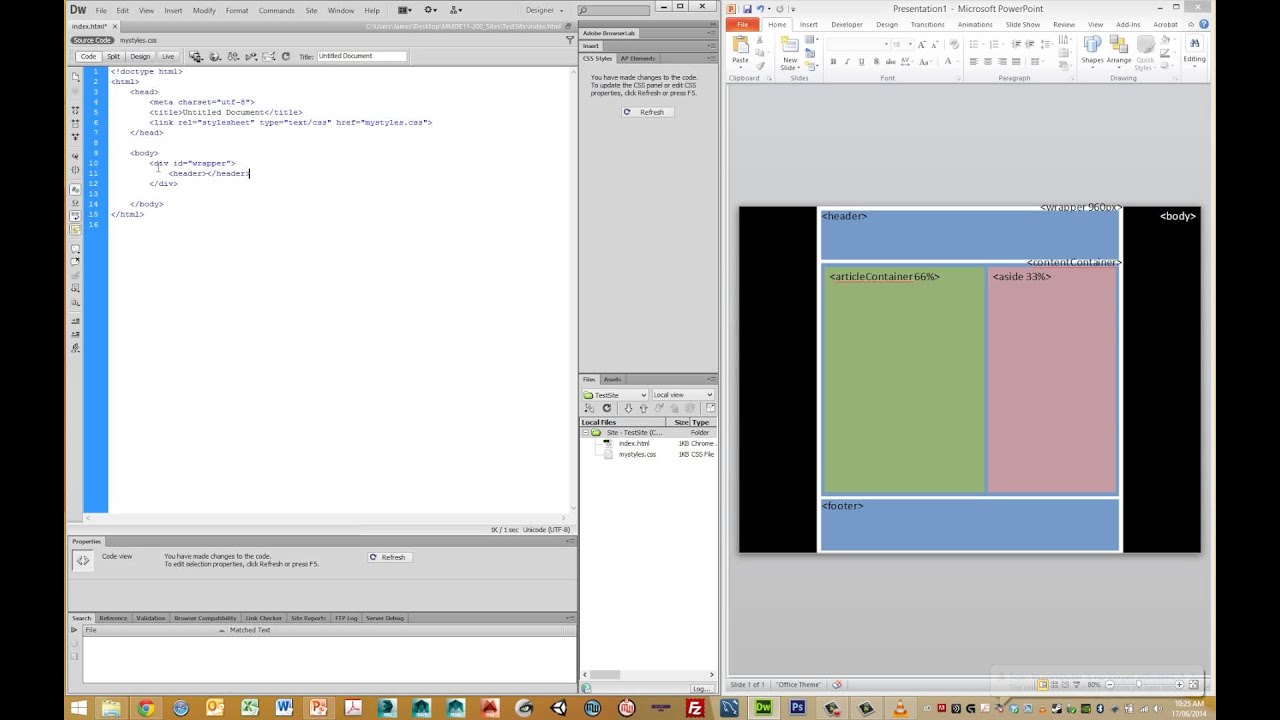 Converting wireframe HTML - YouTube