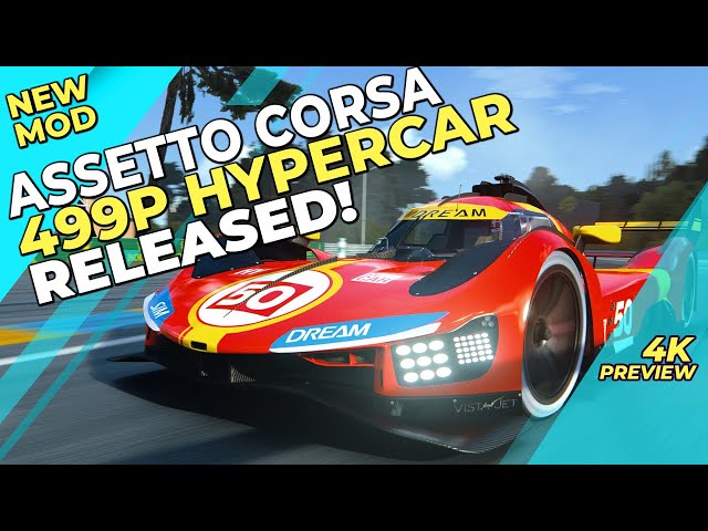 Sim Dream Development Assetto Corsa LM Hypercar 499P Mod Released class=