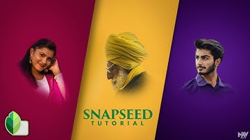 How to Edit COLORED BACKGROUNDS in SNAPSEED App For Portraits | Snapseed Tutorial | Android | iPhone