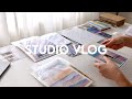 Making prints, bookmarks, stickers + mini shop update | behind the scenes vlog