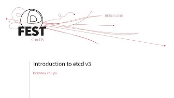 Introduction to etcd v3