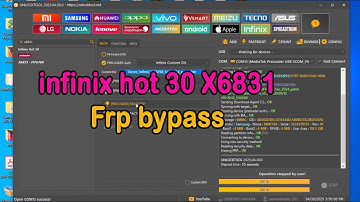 infinix hot 30 X6831 frp bypass unlock tool