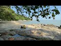 Bathing beach (Tempat Mandi) beach in Penang Island Malaysia