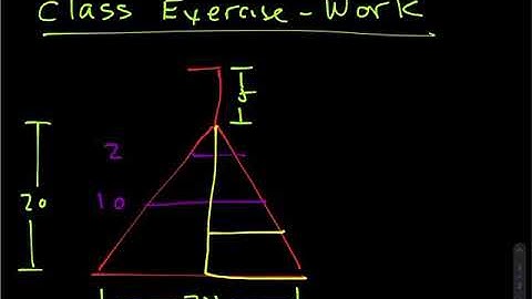 Calculus 2 - Work Example- Pumping Fluid from Tank